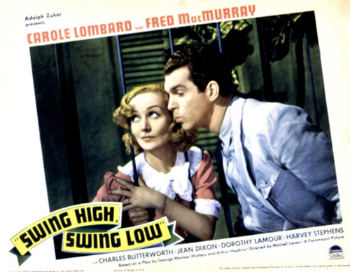 Swing High Swing Low Carole Lombard Fred Macmurray 1937 Movie Poster Masterprint - Item # VAREVCMSDSWHIEC001H