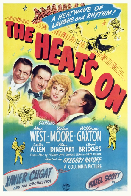 The Heat'S On William Gaxton Xavier Cugat Mae West Victor Moore 1943. Movie Poster Masterprint - Item # VAREVCMCDHEONEC011H