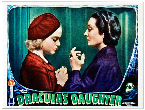 Dracula'S Daughter From Left: Nan Grey Gloria Holden On Lobbycard 1936 Movie Poster Masterprint - Item # VAREVCMMDDRDAEC013H