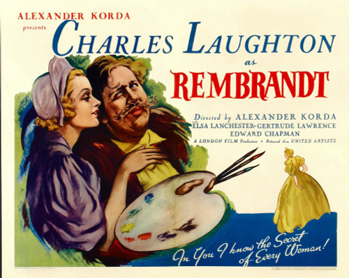 Rembrandt Right: Charles Laughton 1936 Movie Poster Masterprint - Item # VAREVCMMDREMBEC003H