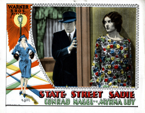 State Street Sadie From Left Conrad Nagel Myrna Loy 1928 Movie Poster Masterprint - Item # VAREVCMCDSTSTEC084H