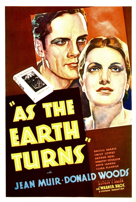 As The Earth Turns From Left: Donald Woods Jean Muir On Midget Window Card 1934. Movie Poster Masterprint - Item # VAREVCMCDASTHEC039H