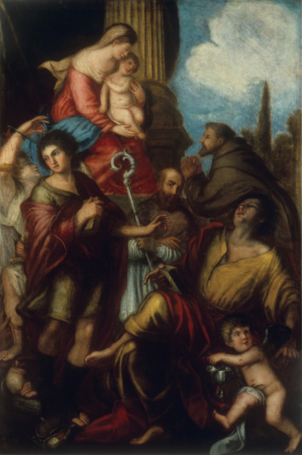 Madonna With Child And Saints Poster Print - Item # VAREVCMOND075VJ319H