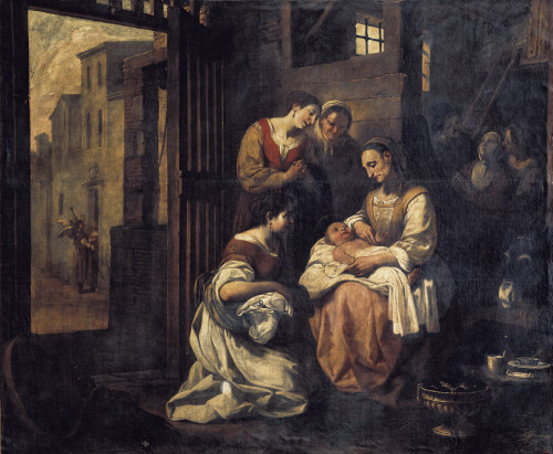 Viladomat I Manalt Antoni. Birth Of Saint Francis. Baroque Art. Oil On Canvas. Spain. Barcelona. National Art Museum Of Catalonia. ?? Aisa/Everett Collection Poster Print - Item # VAREVCFINA047AH284H