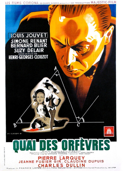 Jenny Lamour French Poster Louis Jouvet 1947 Movie Poster Masterprint - Item # VAREVCMCDQUDEEC001H