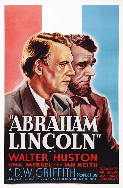 Abraham Lincoln Us Poster Art Walter Huston 1930 Movie Poster Masterprint - Item # VAREVCMSDABLIEC001H