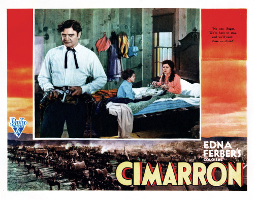 Cimarron From Left Richard Dix Reggie Streeter Irene Dunne 1931 Movie Poster Masterprint - Item # VAREVCMSDCIMAEC002H