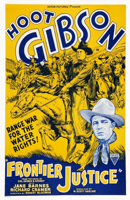 Frontier Justice Us Poster Art Hoot Gibson 1936 Movie Poster Masterprint - Item # VAREVCMCDFRJUEC002H