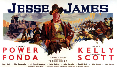 Jesse James Tyrone Power As Jesse James 1939. Tm & Copyright ??20Th Century Fox Film Corp. All Rights Reserved/Courtesy Everett Collection Movie Poster Masterprint - Item # VAREVCMCDJEJAFE009H