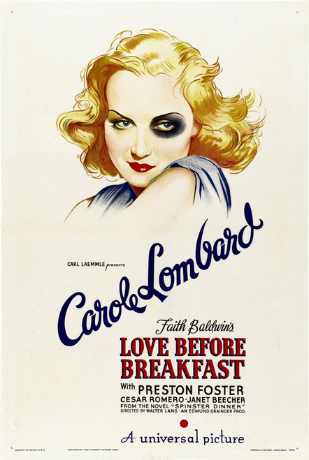 Love Before Breakfast Carole Lombard 1936 Movie Poster Masterprint - Item # VAREVCM4DLOBEEC001H