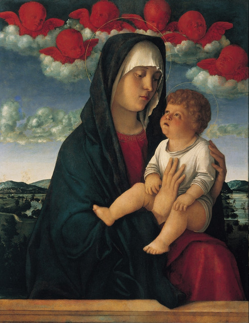 Madonna Of The Red Cherubs Poster Print - Item # VAREVCMOND025VJ468H