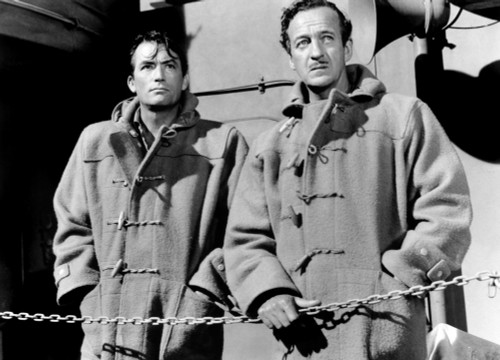 The Guns Of Navarone Gregory Peck David Niven 1961 On The Ship'S Deck Photo Print - Item # VAREVCMBDGUOFEC003H
