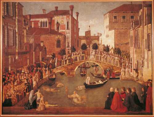 Miracle Of The Relic Of The Cross On San Lorenzo Bridge Poster Print - Item # VAREVCMOND027VJ405H