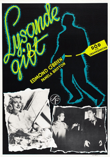D.O.A. Bottom L-R: Pamela Britton Edmond O'Brien On Swedish Poster Art 1950. Movie Poster Masterprint - Item # VAREVCMCDDOAAEC012H