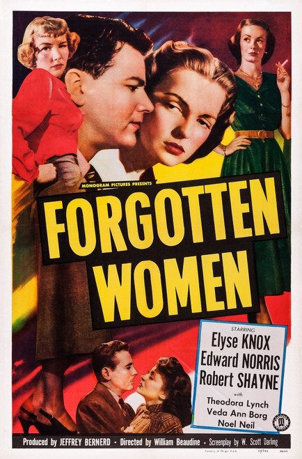 Forgotten Women Us Poster Art Veda Ann Borg Warren Douglas Elyse Knox Noel Neill 1949 Movie Poster Masterprint - Item # VAREVCMCDFOWOEC001H
