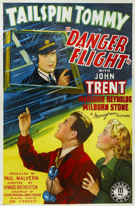 Danger Flight Us Poster Art From Left: John Trent Milburn Stone Marjorie Reynolds 1939 Movie Poster Masterprint - Item # VAREVCMCDDAFLEC065H