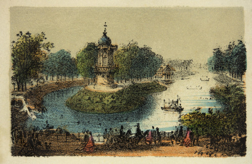 Gravure / Paris En 1874 : Le Bois De Boulogne / Coll Poster Print - Item # VAREVCCRLA003YF753H