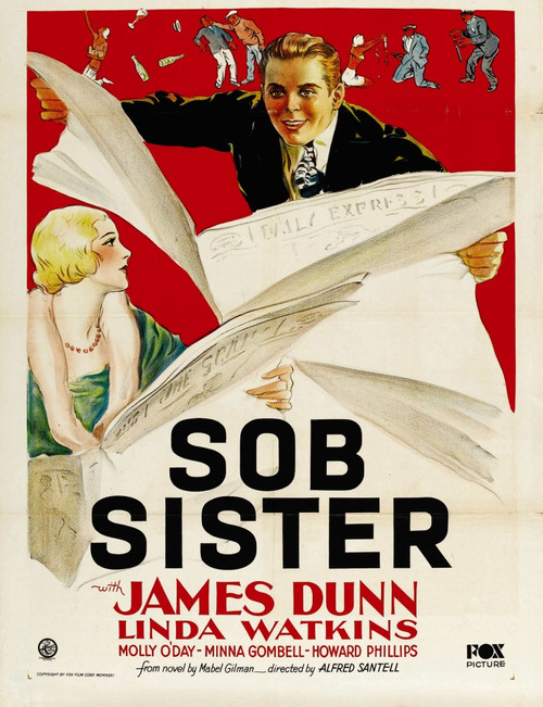 Sob Sister Left: Linda Watkins Top: James Dunn 1931 Tm And Copyright ??20Th Century Fox Film Corp. All Rights Reserved./Courtesy Everett Collection Movie Poster Masterprint - Item # VAREVCMCDSOSIFE001H