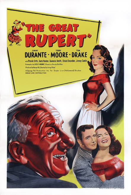The Great Rupert British Poster Art Bottom From Left: Jimmy Durante Tom Drake Terry Moore 1950 Movie Poster Masterprint - Item # VAREVCMCDGRRUEC002H