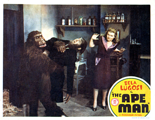 The Ape Man From Left: Emil Van Horn Bela Lugosi Louise Currie 1943 Movie Poster Masterprint - Item # VAREVCMSDAPMAEC001H