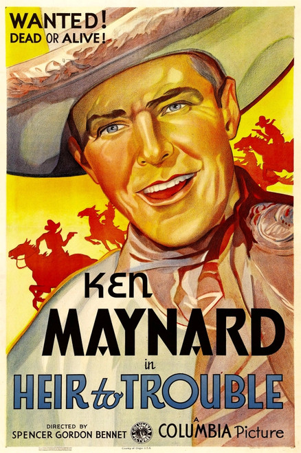 Heir To Trouble Ken Maynard 1935. Movie Poster Masterprint - Item # VAREVCMMDHETOEC001H
