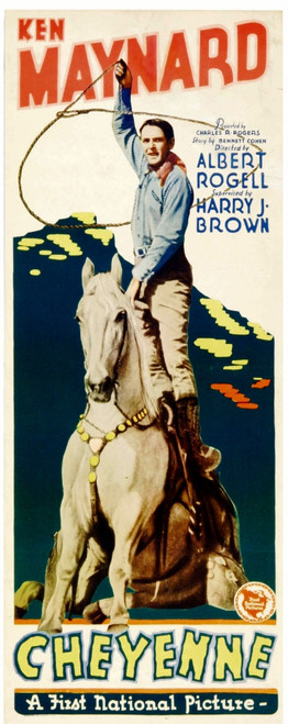 Cheyenne Ken Maynard On Insert Poster 1929. Movie Poster Masterprint - Item # VAREVCMMDCHEYEC001H