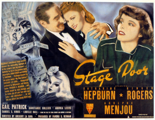 Stage Door Adolphe Menjou Ginger Rogers Katharine Hepburn 1937. Movie Poster Masterprint - Item # VAREVCMSDSTDOEC017H