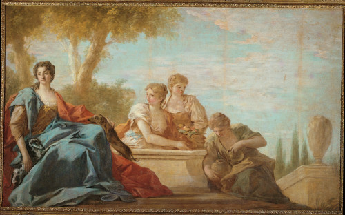 Portrait Of A Woman With Her Two Dogs Poster Print - Item # VAREVCMOND026VJ633H