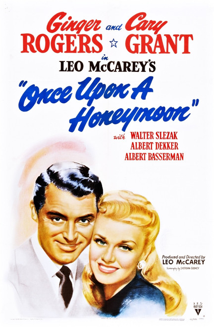 Once Upon A Honeymoon From Left: Cary Grant Ginger Rogers 1942. Movie Poster Masterprint - Item # VAREVCMMDONUPEC011H