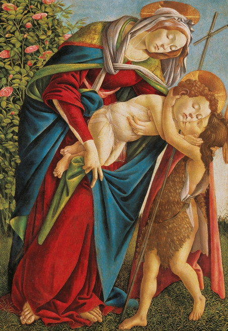 Madonna With Child Embracing The Young St John Poster Print - Item # VAREVCMOND025VJ398H