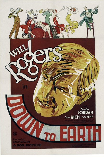 Down To Earth Will Rogers 1932. Movie Poster Masterprint - Item # VAREVCMCDDOTOEC033H