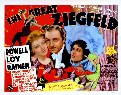 The Great Ziegfeld From Left Myrna Loy William Powell Luise Rainer 1936 Movie Poster Masterprint - Item # VAREVCMSDGRZIEC002H The Great Ziegfeld From Left Myrna Loy William Powell Luise Rainer 1936 Movie Poster Masterprint - Item # VAREVCMSDGRZIEC002H