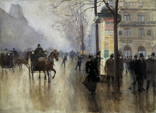 Beraud Jean. Boulevard Des Italiens In Paris. 1899. Oil On Canvas. France. Compi??gne. The National Museum Of The Castle Of Compi??gne. ?? Aisa/Everett Collection Poster Print - Item # VAREVCFINA050AH002H