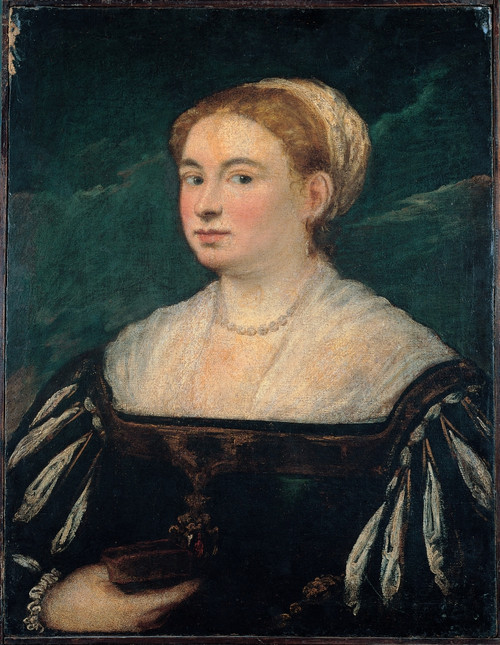 Robusti Jacopo Known As Tintoretto Portrait Of A Lady 1550 16Th Century Canvas Italy Liguria Genoa Palazzo Reale Royal Palace Everett CollectionMondadori Portfolio Poster Print - Item # VAREVCMOND034VJ829H