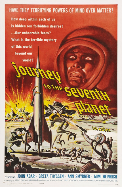 Journey To The Seventh Planet Us Poster Art 1962 Movie Poster Masterprint - Item # VAREVCMMDJOTOEC002H