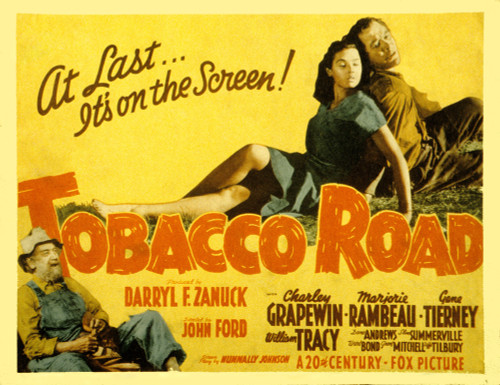 Tobacco Road Charley Grapewin Gene Tierney Ward Bond 1941 Tm And Copyright ??20Th Century Fox Film Corp. All Rights Reserved/Courtesy Everett Collection. Movie Poster Masterprint - Item # VAREVCMSDTOROFE001H