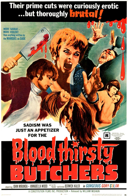 Bloodthirsty Butchers Us Poster Art 1970 Movie Poster Masterprint - Item # VAREVCM8DBLOOEC006H