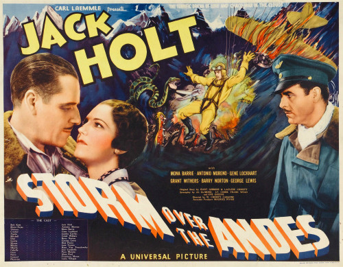 Storm Over The Andes Left And Right: Jack Holt Center: Mona Barrie 1935. Movie Poster Masterprint - Item # VAREVCMCDSTOVEC004H