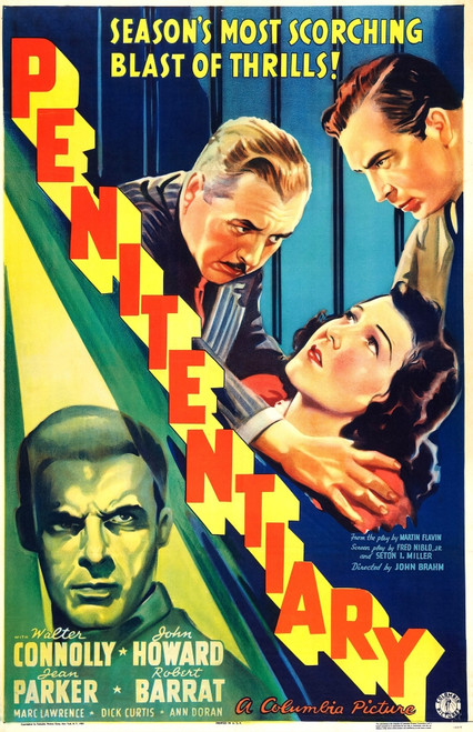 Penitentiary Us Poster Art Clockwise From Top Left: Walter Connolly John Howard Jean Parker Marc Lawrence 1938 Movie Poster Masterprint - Item # VAREVCMCDPENIEC001H
