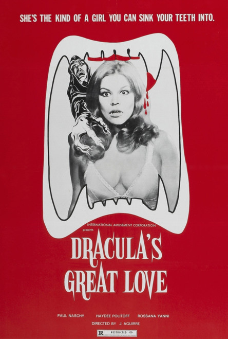 Dracula'S Great Love Poster Art 1972 Movie Poster Masterprint - Item # VAREVCMCDDRGREC001H