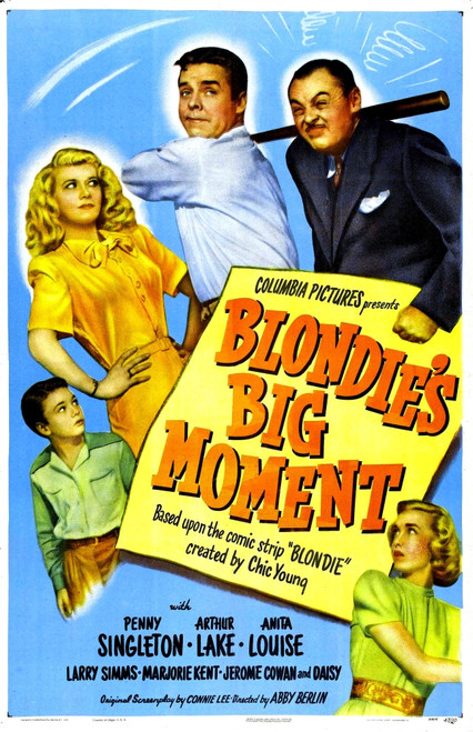 Blondie'S Big Moment Us Poster Clockwise From Left: Larry Simms Penny Singleton Arthur Lake Jerome Cowan Anita Louise 1947 Movie Poster Masterprint - Item # VAREVCMCDBLBIEC008H
