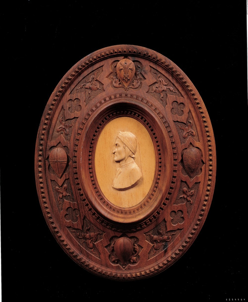 Romanelli Ferdinando Frame With Portrait Of Dante Alighieri 1871 19Th Century Walnut And Maple Wood Carved Italy Tuscany Florence Palazzo Pitti Wardrobe Everett CollectionMondadori Portfolio Poster Print - Item # VAREVCMOND032VJ985H