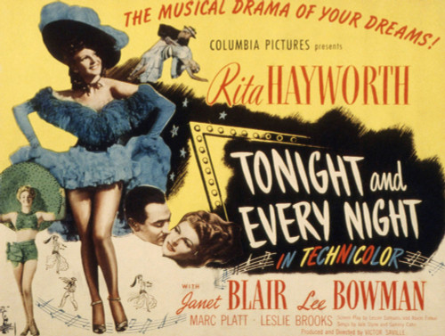 Tonight And Every Night Rita Hayworth Lee Bowman 1945 Movie Poster Masterprint - Item # VAREVCMSDTOANEC043H