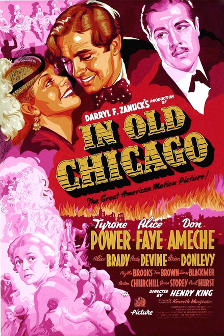 In Old Chicago Clockwise From Lower Left Alice Brady Alice Faye Tyrone Power Don Ameche 1937 Tm And Copyright ??20Th Century Fox Film Corp. All Rights Reserved./Courtesy Everett Collection Movie Poster Masterprint - Item # VAREVCMCDINOLFE004H