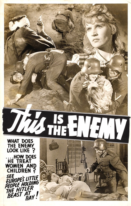 This Is The Enemy Poster Art 1942. Movie Poster Masterprint - Item # VAREVCMCDTHISEC012H