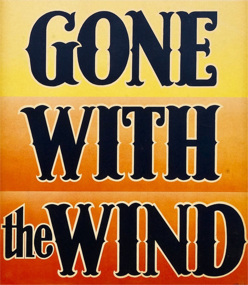 Gone With The Wind Window Card 1939. Movie Poster Masterprint - Item # VAREVCMCDGOWIEC096H