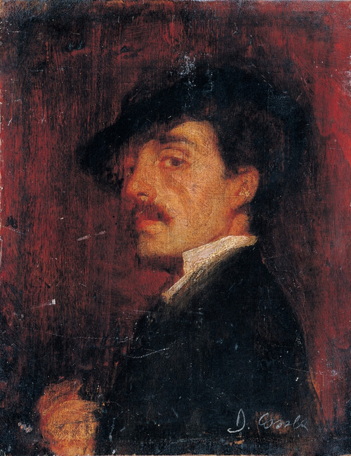 Cosola Demetrio Man Wearing A Hat 1870 - 1895 19Th Century Oil On Panel Private Collection Everett CollectionMondadori Portfolio Poster Print - Item # VAREVCMOND030VJ821H