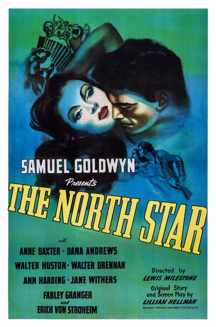 The North Star Us Poster Art Left: Anne Baxter 1943. Movie Poster Masterprint - Item # VAREVCMMDNOSTEC005H