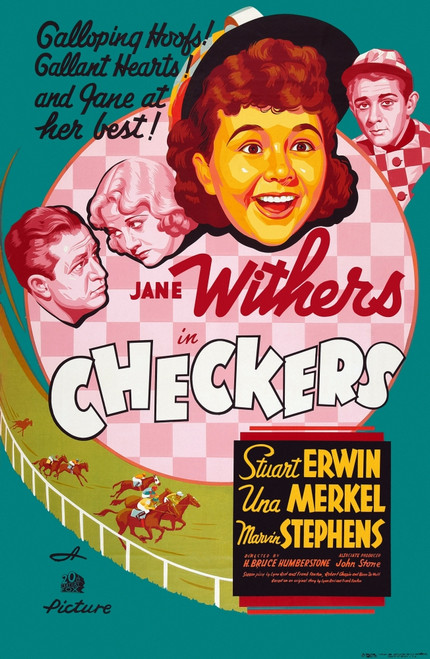 Checkers Poster Art L-R: Stuart Erwin Una Merkel Jane Withers Marvin Stephens 1937. Tm And Copyright ??20Th Century Fox Film Corp. All Rights Reserved./Courtesy Everett Collection Movie Poster Masterprint - Item # VAREVCMCDCHECFE002H
