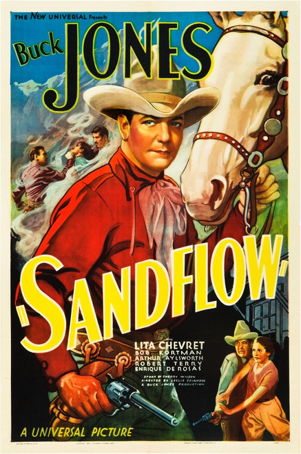 Sandflow Top: Buck Jones 1937. Movie Poster Masterprint - Item # VAREVCMMDSANDEC010H